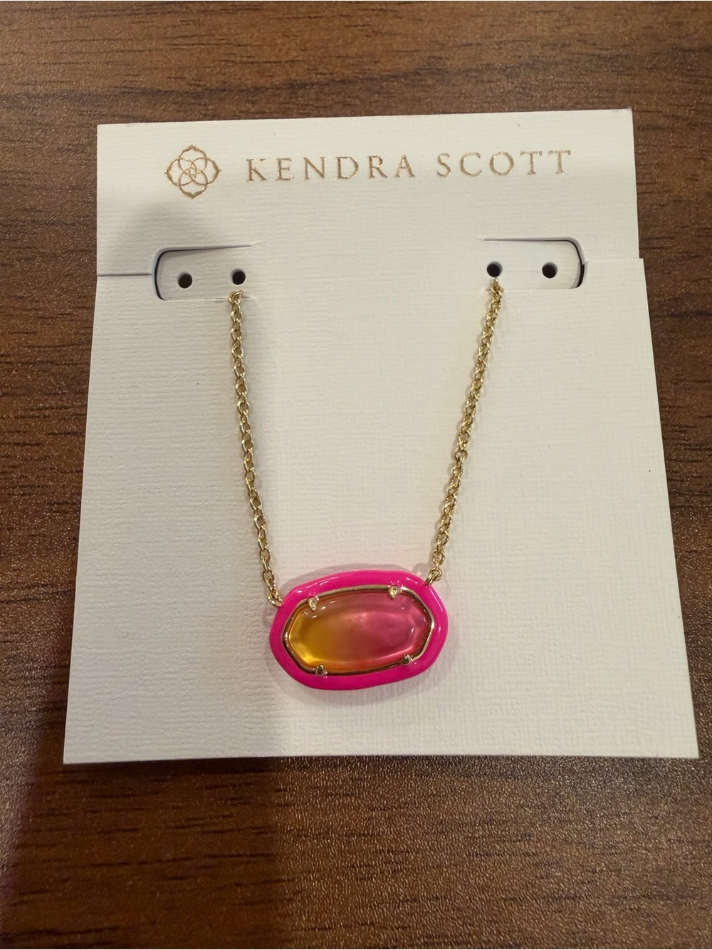 Kendra Scott Elisa Sunset Ombré Pendant Necklace